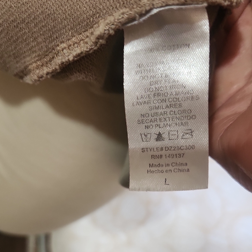 Double Zero Taupe Streetwear Minimalist Tunic Top/Dress Size Large - Picture 3 of 12